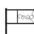 Estructura cama sin colchón con estribo metal negro 80x200