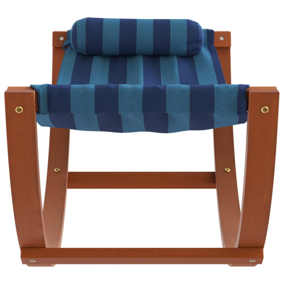 Hamaca mecedora para niños tela azul a