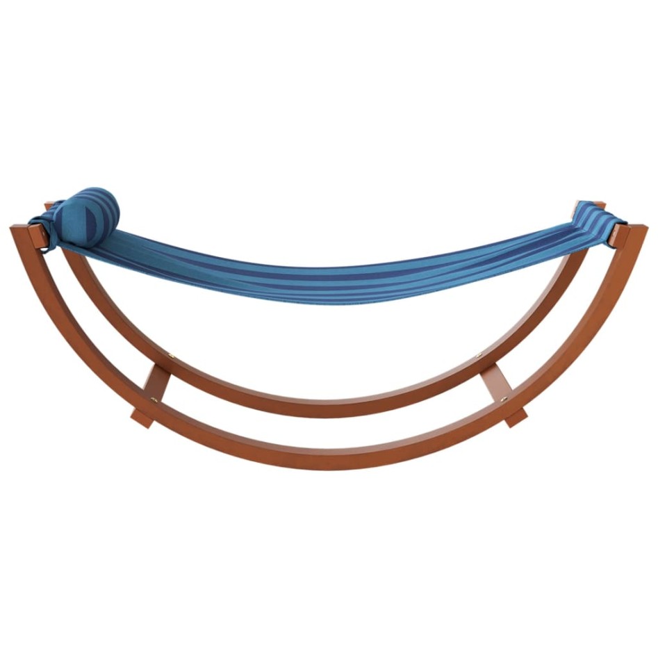 Hamaca mecedora para niños tela azul a