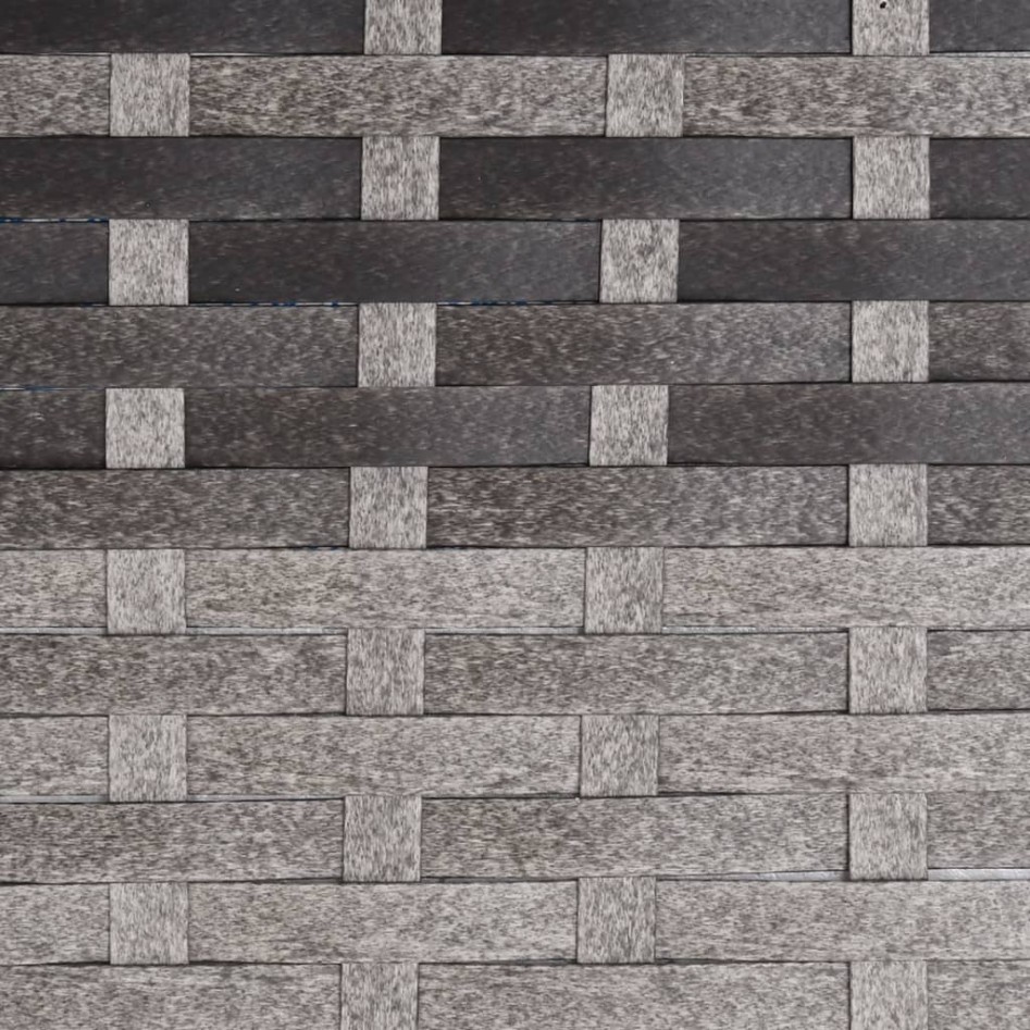 Banco de jardín de 2 plazas ratán sintético