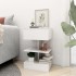 Mesitas de noche 2 unidades blanco brillo 40x35x65