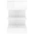 Mesitas de noche 2 unidades blanco brillo 40x35x65
