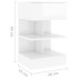 Mesitas de noche 2 unidades blanco brillo 40x35x65
