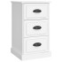 Mesita de noche madera contrachapada blanca 39x39x67