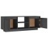 Mueble de TV madera maciza de pino gris 110x30x40
