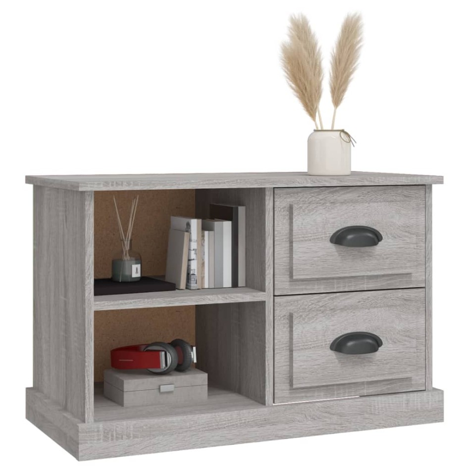 Mueble para TV madera contrachapada gris Sonoma 73x35,5x47,5