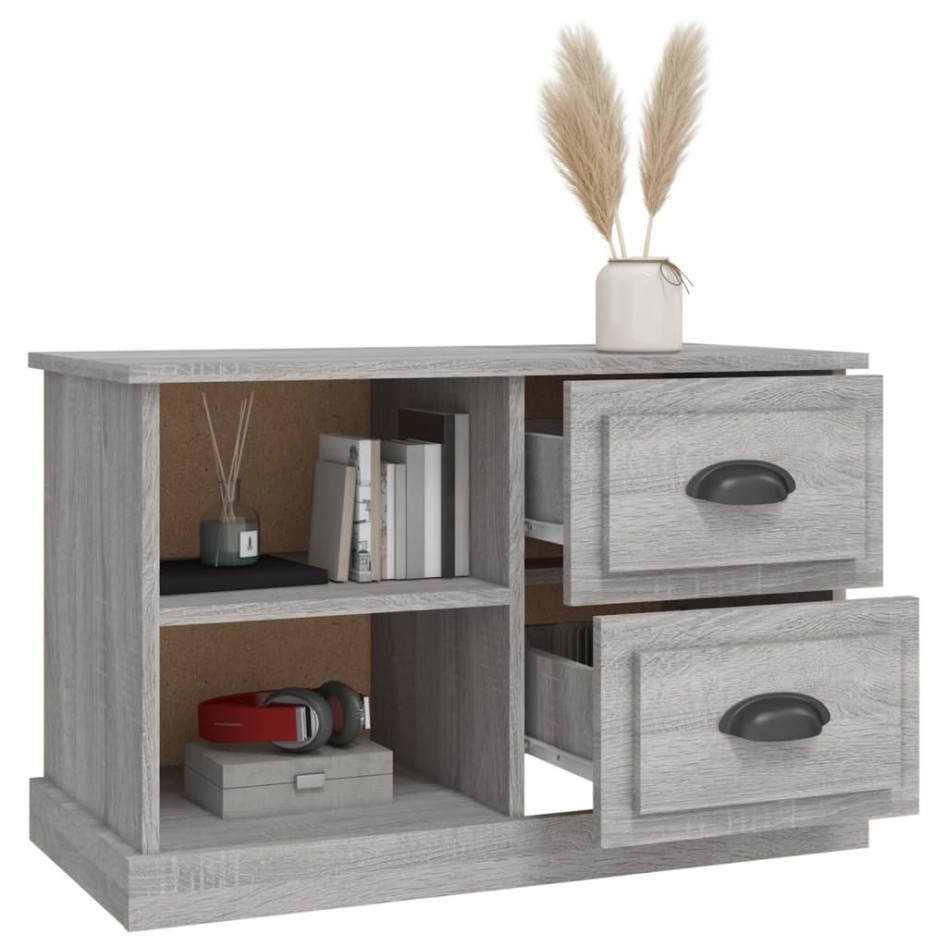 Mueble para TV madera contrachapada gris Sonoma 73x35,5x47,5