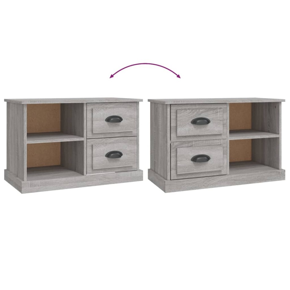 Mueble para TV madera contrachapada gris Sonoma 73x35,5x47,5