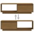 Mueble de TV de madera maciza pino marrón miel 110x30x33,5