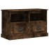 Mueble para TV madera contrachapada roble ahumado 80x35x50