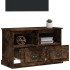 Mueble para TV madera contrachapada roble ahumado 80x35x50