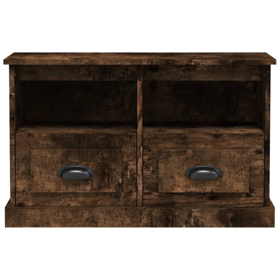 Mueble para TV madera contrachapada roble ahumado 80x35x50