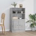 Aparador de madera contrachapada gris hormigón 60x35,5x103,5