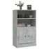 Aparador de madera contrachapada gris hormigón 60x35,5x103,5