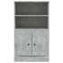 Aparador de madera contrachapada gris hormigón 60x35,5x103,5
