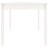 Mesa de jardín madera maciza de pino blanco 82,5x82,5x76