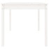 Mesa de jardín madera maciza de pino blanco 82,5x82,5x76