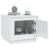 Mesa de centro madera contrachapada blanco brillo 51x50x44