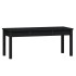 Banco de jardín madera maciza pino negro 109x44x45