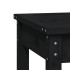 Banco de jardín madera maciza pino negro 109x44x45