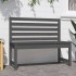 Banco de jardín madera maciza de pino gris 109