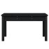 Banco de jardín madera maciza pino negro 80x44x45