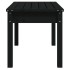 Banco de jardín madera maciza pino negro 80x44x45