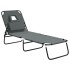 Tumbona plegable acero recubrimiento en polvo tela Oxford