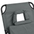 Tumbona plegable acero recubrimiento en polvo tela Oxford