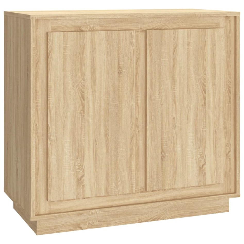 Aparador madera contrachapada color roble Sonoma 80x34x75