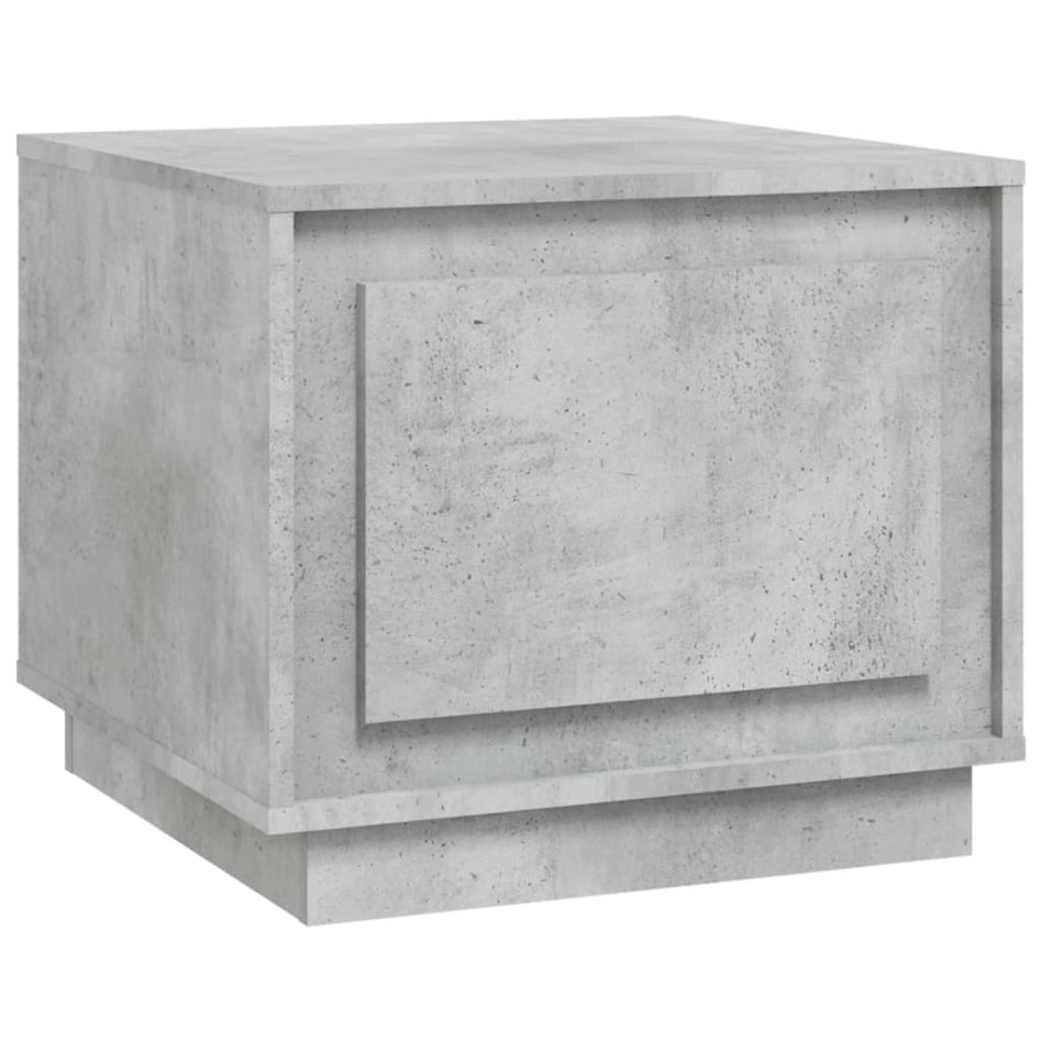 Mesa de centro madera contrachapada gris hormigón 51x50x44