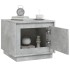 Mesa de centro madera contrachapada gris hormigón 51x50x44