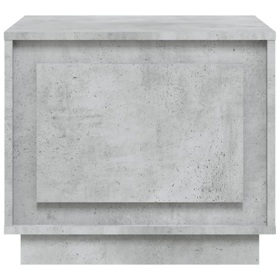 Mesa de centro madera contrachapada gris hormigón 51x50x44