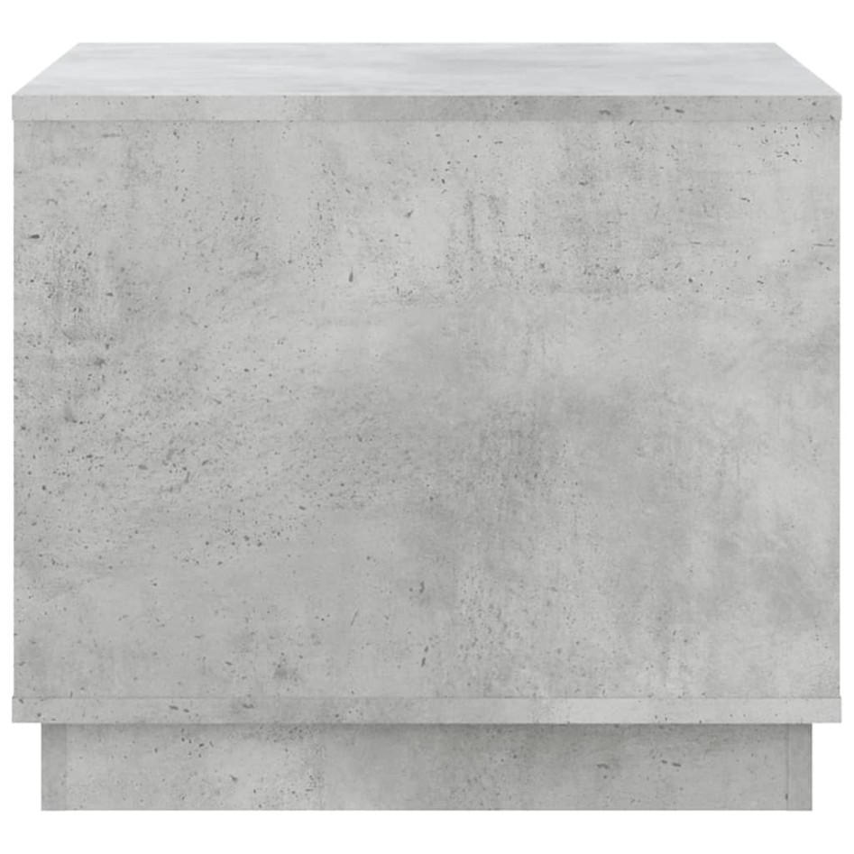 Mesa de centro madera contrachapada gris hormigón 51x50x44