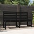 Banco de jardín madera maciza pino negro 157,5