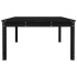 Mesa de jardín madera maciza pino negro 121x82,5x45