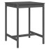 Mesa de jardín madera maciza pino gris 82,5x82,5x110