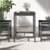 Mesa de jardín madera maciza pino gris 82,5x82,5x110