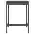 Mesa de jardín madera maciza pino gris 82,5x82,5x110
