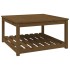 Mesa de jardín madera maciza pino marrón miel 82,5x82,5x45