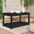 Mesa de jardín madera maciza pino negro 82,5x50,5x45