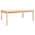 Mesa de jardín madera maciza pino 121x82,5x45