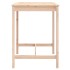Mesa de jardín madera maciza de pino 82,5x82,5x110