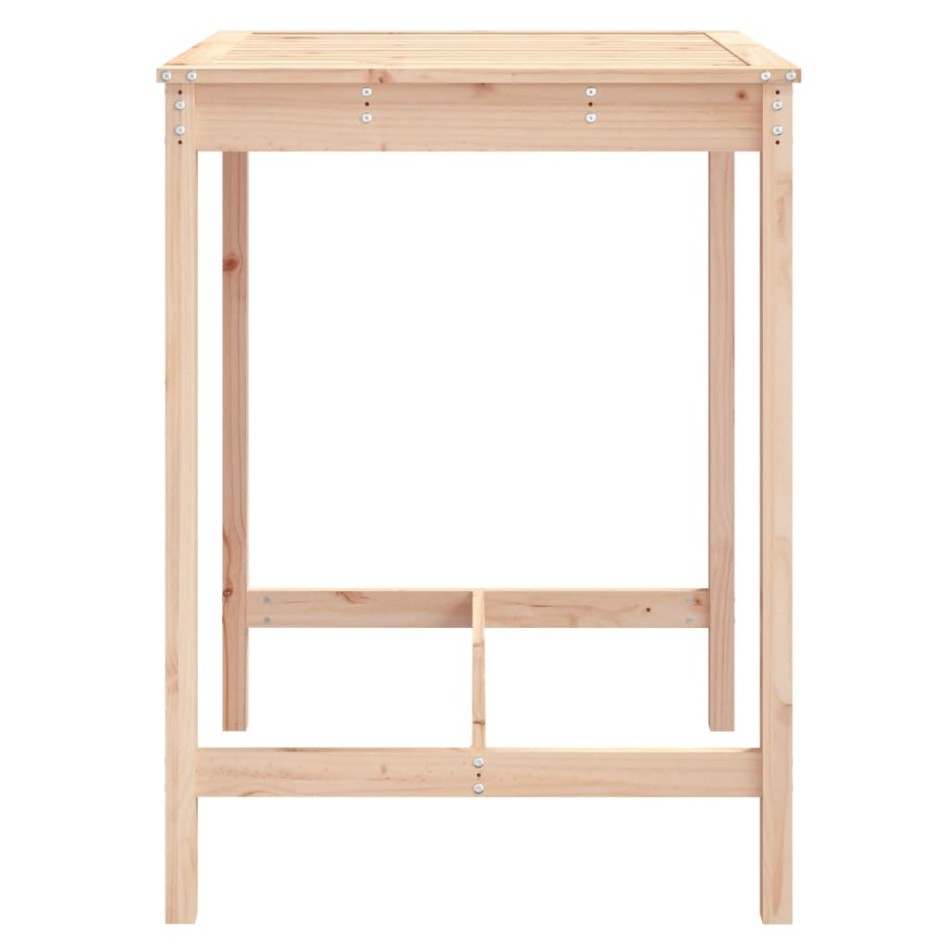 Mesa de jardín madera maciza de pino 82,5x82,5x110