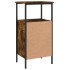 Mesitas noche 2 uds madera ingeniería roble ahumado 41x31x80