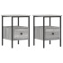 Mesitas noche 2 uds madera ingeniería gris Sonoma 34x36x50
