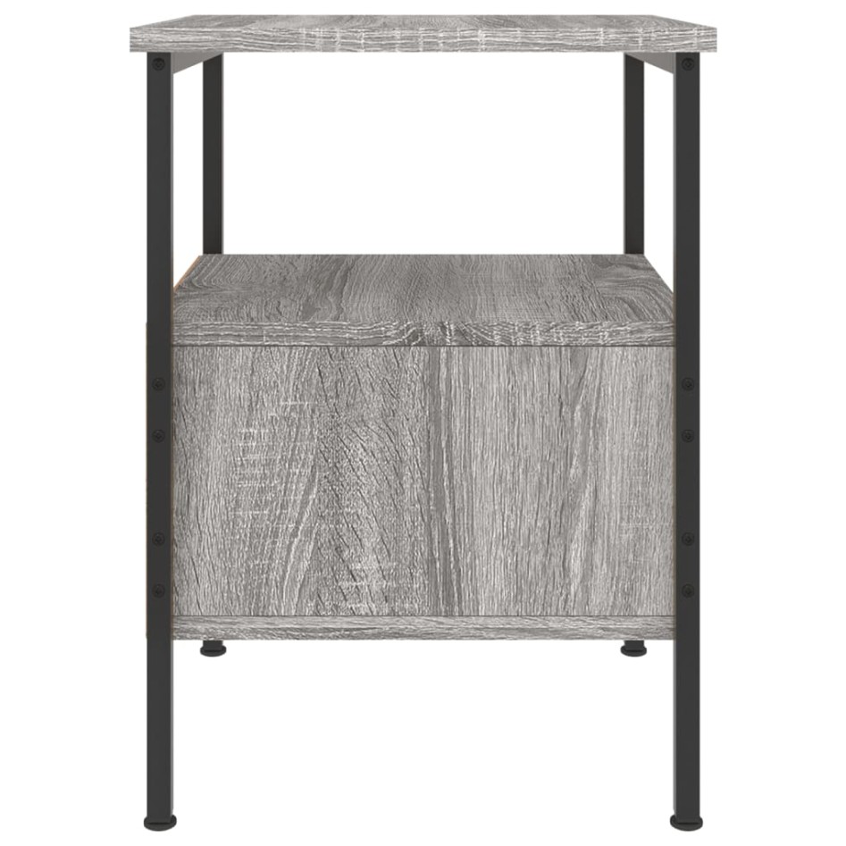 Mesitas noche 2 uds madera ingeniería gris Sonoma 34x36x50