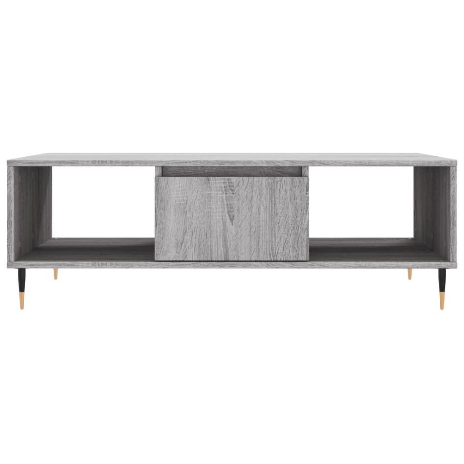 Mesa de centro madera de ingeniería gris Sonoma 104x60x35