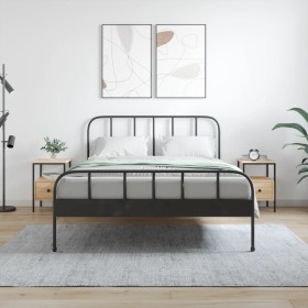 Mesitas noche 2 uds madera ingeniería roble Sonoma 34x36x50