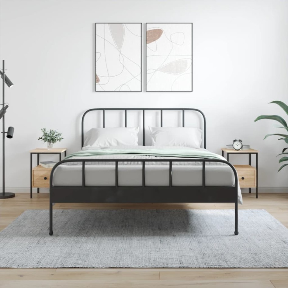 Mesitas noche 2 uds madera ingeniería roble Sonoma 34x36x50